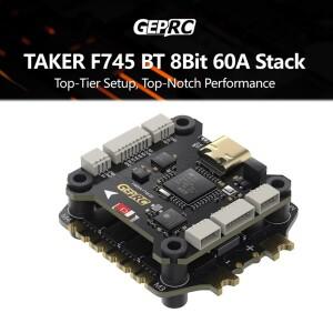 GEPRC TAKER F745 BT 8Bit 60A 스택 4IN1 ESC 512MB 블랙 박스 데이터 분석 기록 비행 기압계 듀얼 자이로