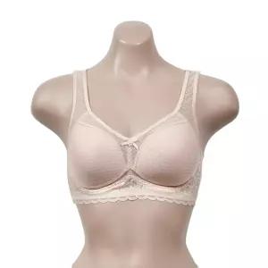 넓은어깨 여성 런닝형 메쉬 브라 B컵 꽃무늬 여자속옷