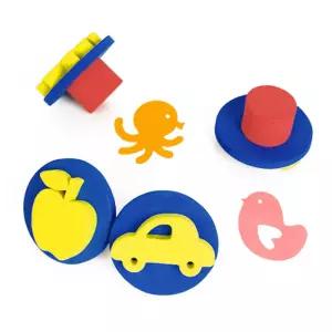 꼬마 스탬프 세트 스템프 찍기놀이 미술 물감 어린이 도구 미니