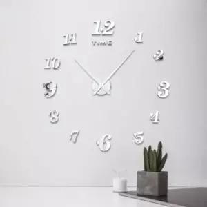 DIY 미니하트 붙이는 벽시계 실버 시계만들기 벽걸이시계