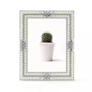 진주 크리스탈 사진 액자 6x8 결혼액자 돌사진액자