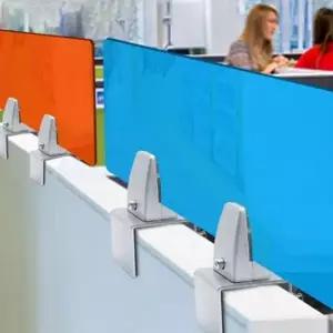 받침대 칸막이 무타공 조절형 파티션 고정 책상 켓 알루미늄