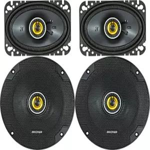 키커 스피커 패키지 2개 품목 CS 시리즈 6.5인치 동축 4옴 및 4 x6 - 1x 46CSC654