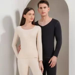 남녀 심리스 히트 타이즈 셋업 내복 방한 내의