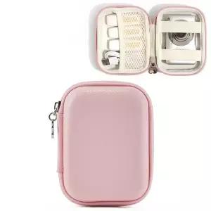 카메라가방 CAMKORY용 디지털 카메라 케이스 SD 카드용 메쉬 포켓 소형 여행용 컴팩트 홀더핑크