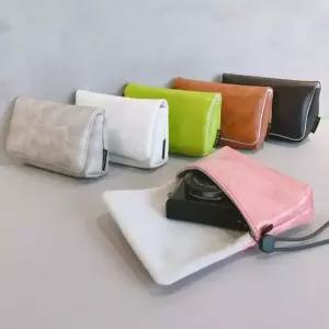 카메라가방 캐논 G7x 소니 Sony Zv1f 리코 Grccd 카드 기계용 PU 카메라 가방 소형 휴대용 Zv1 디지털 화장