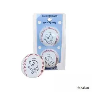 카카오프렌즈 경식 야구공 2입 라이언 캐릭터 굿즈