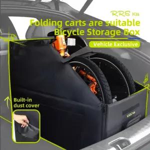 자전거바구니 RRSKIT 접이식 자전거 로딩 백 Brompton 14-16인치 Dahon ruhm 18-22인치 방진 방수 보관 가