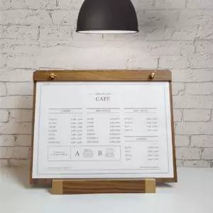 [RIZPICK]WL 아크릴 우드 프레임 스탠드 액자 A4 가로형