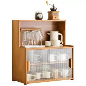홈카페 컵진열장 우드 커피잔 수납 유리 장식장 진열대 그릇정리 찻장 엔틱
