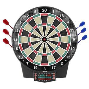 VEVOR 전자 다트 보드, 최대 8명의 플레이어를 위한 43개의 게임과 320개 이상의 변형이 가능한 15.5인치 타겟 6개의 샤프트와 50개의 소프트 팁, 홈 파티 게임룸용 컬러 LCD 스코어링 화면