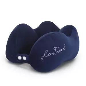 벨벳 여행용 목베개 비행기 기내용 목쿠션 휴대용 쿠션 WFLOP1F