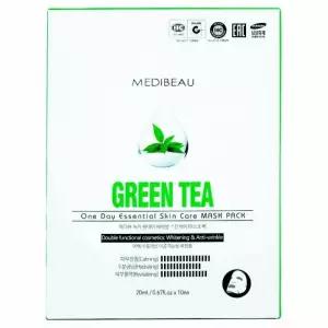 10매입 메디뷰 에센셜 스킨케어 마스크팩 원데이 20ml-녹차