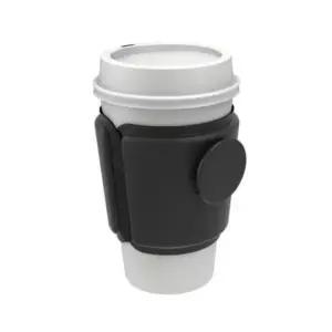 티코스터 네오플랜 컵 슬리브 블랙 컵홀더 코스터 받침 1P