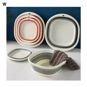 [RIZPICK]다용도 접이식 바가지 플라스틱 대야 대