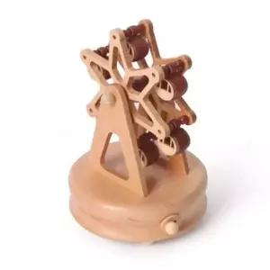 [RIZPICK]원목오르골 대관람차 오르골 움직이는 태엽 나무 뮤직