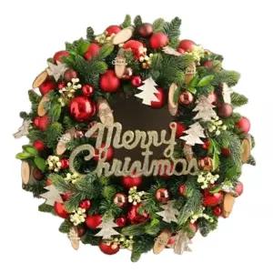 크리스마스 리스 벽장식 코일 40cm60cm 징화 북유럽풍 소품 화환 현관 카페 벽