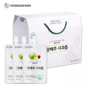 하프클럽/연두팜 아빠의주스 양배추사과즙 100ml 40개입 한박스