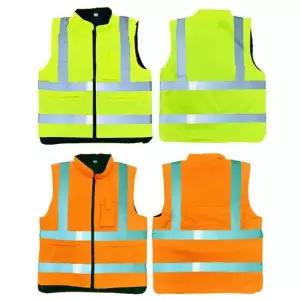 [무료배송] 겨울 패딩 안전조끼 주황 형광 XL 2XL