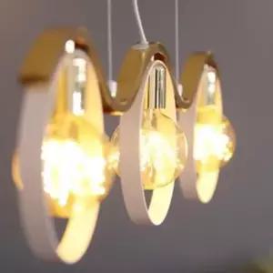 [Deco] 팬던트 화이트+골드 비츠온 3등 6770A-3