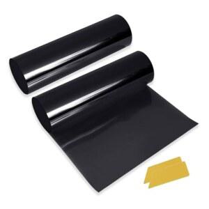 2팩 자동차 창문 필름, 선바이저 스트립 틴트 5% VLT 오토 전면 윈드실드 보호 그늘막 스티커, 및 여과용 태양광 필름