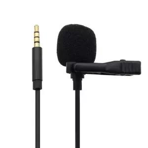 보조단자 4극 핀 소형 음성기 클립형 개인방송마이크 통화 인터뷰 핀마이크 고감도 형마이크 AUX연결 AUX