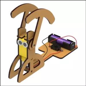 DIY 썰매 끄는 스키 로봇과학교구 조립 키트 실험 만들기 만들기재료 수업 어린이