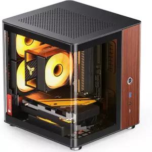 JONSBO TK-0 블랙 ITX 미니 타워 PC 케이스 하이퍼볼로이드 유리 데스크톱 디자인 분리형 캐비닛 구조