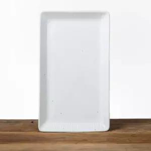 이천도자기 달 직사각 생선접시 긴 도자기 플레이트