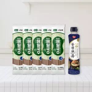 [NS홈쇼핑][순솔X동원] 순솔 100% 메밀국수 100g 5봉 X 동원 쯔유 500g 소바 세트..[35433504]