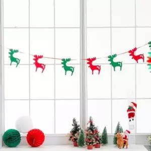 가랜더 크리스마스 파티장식 루돌프 펠트가랜드 홈파티가랜드