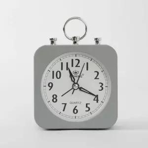 이시아르 그레이 엔틱 인테리어 탁상시계 무소음시계 탁상 스텐드 시계 인테리어효과 무소음