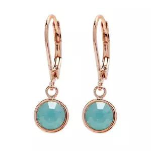 오스트리아 6mm 크리스탈 고리 귀걸이-퍼시픽오팔 QvA8+4OSa