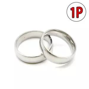 커플반지 은색 써지컬스틸 티타늄반지
