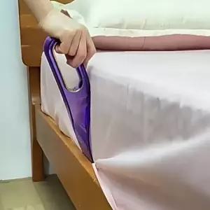 침대 매트리스 시트 침구 정리 주걱 리프터 퍼플