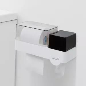 화장실 휴지 걸이 다용도 매직 수납 보관함 부착식욕실 화장지 두루마리 용품 부착식