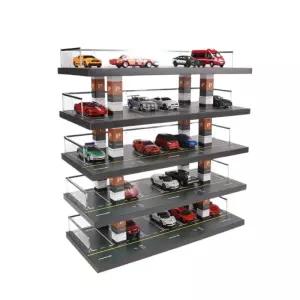 미니카진열장 피규어보관함 주차장모형 다이캐스트 아크릴케이스 다층수납 전시