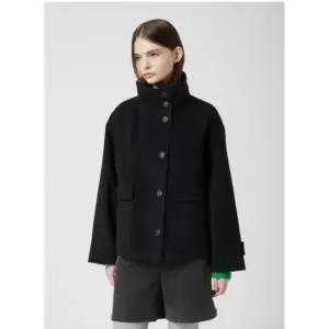 [롯데백화점]씨씨콜렉트 체크 하이넥 숏 코트 C254MSG001