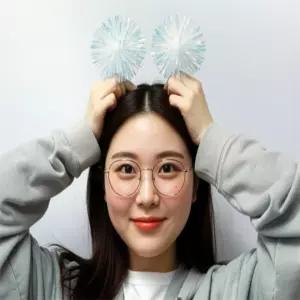 예스몰 파티헤어띠 곱창끈 얇은머리띠 털스크런치