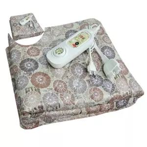 이불 유파21973 국산 슈퍼싱글 베이지 플라워 전기요 담요