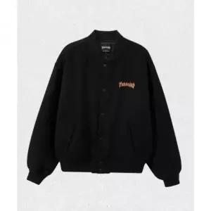 매장정품 트레셔 THRASHER 플레임 울 바시티 자켓 블랙 TR2404JK03BK 1472979