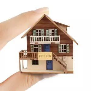 [아트박스]/영공방 나무모형조립 키트 미니 카페 드 유럽 아뜰리에YM595
