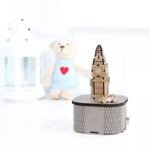 [아트박스]/영공방 DIY 나무 모형 조립 키트 우드 오르골 런던 빅 벤 YM954