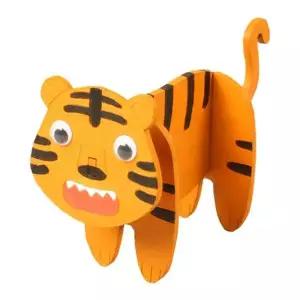 [아트박스]/영공방 DIY 나무 모형 조립 키트 아기 동물 호랑이 YM834