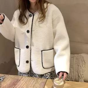 겨울 사무실 점퍼 양털 뽀글이 아우터 포근한 가디건 VSN9+4QjX