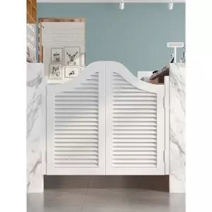 여닫이 중문 스윙 카우보이 도어 하프 원목 인테리어 나무 분리형 카페용