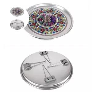 접이상 레트로밥상 시골 알루미늄 원형 별왕대