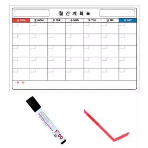 [문구/오피스] 월화수목금토일 월간계획표 스케줄러