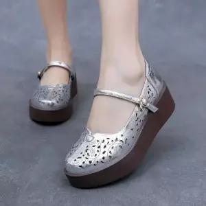 홀가먼트 샌들 플랫 단화 스트랩 라운드 슈즈 미끄럼 방지 펀칭 소프트 스틸레토 여사친 빈티지 여름 admr2