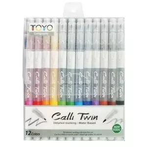 [문구/오피스] TOYO 캘리 싸인펜 트윈/12색